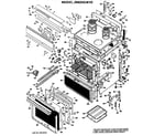 GE JB600G*H3 main body/cooktop/controls diagram