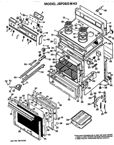 Main body/cooktop/controls