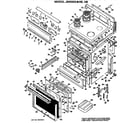 GE JB400G*H5 main body/cooktop/controls diagram