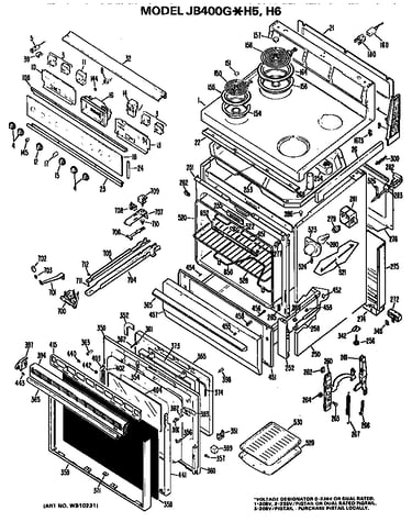 Main body/cooktop/controls