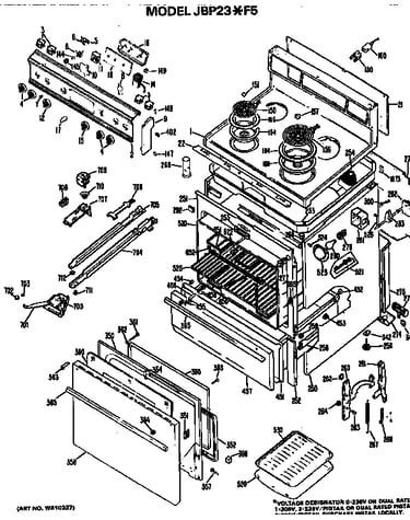 Main body/cooktop/controls