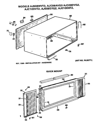 Cabinet and quick mount