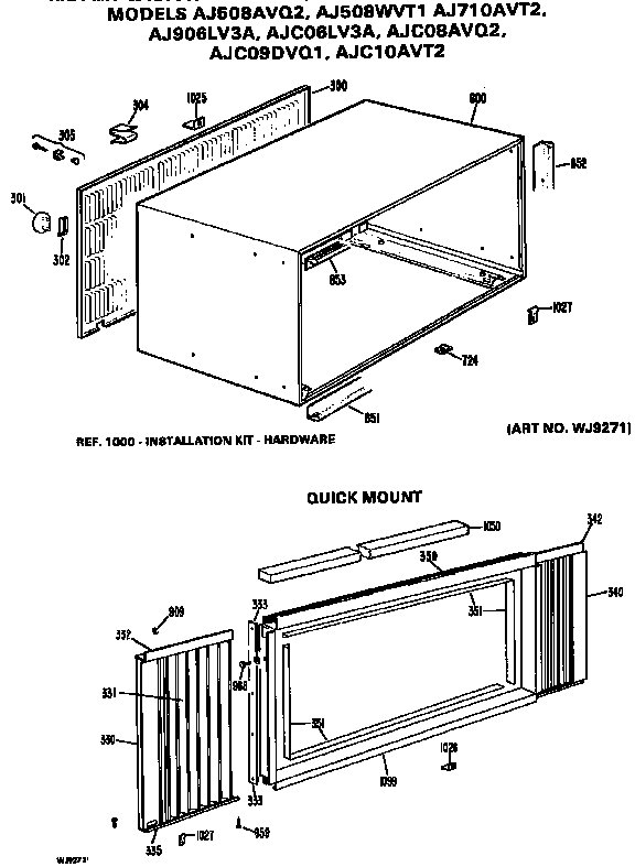 CABINET AND QUICK MOUNT