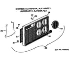 GE AJH08A7Q3 grille assembly diagram