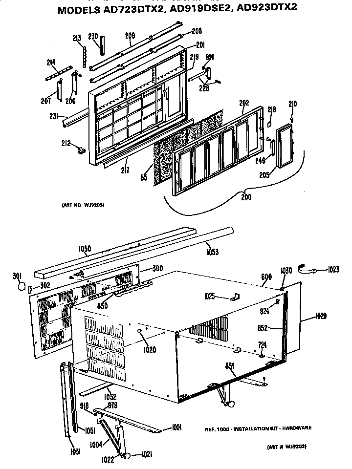 CABINET AND GRILLE ASSEMBLY