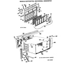 GE AD723DTX2 cabinet and grille assembly diagram