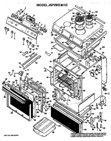 Main body/cooktop/controls