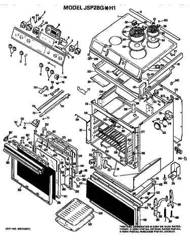 Main body/cooktop/controls