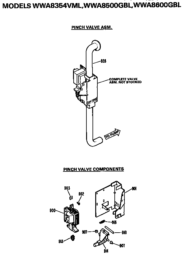 Pinch valve assembly
