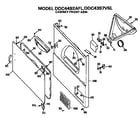 GE DDC4397VSL cabinet front diagram
