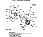 GE DDP1375GAM motor and blower diagram