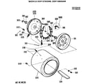 GE DDP1380GAM drum and heater diagram