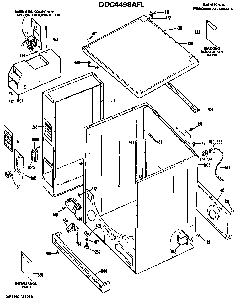 CABINET FOR DDC4498AFL