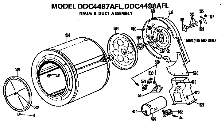 Drum and duct assembly