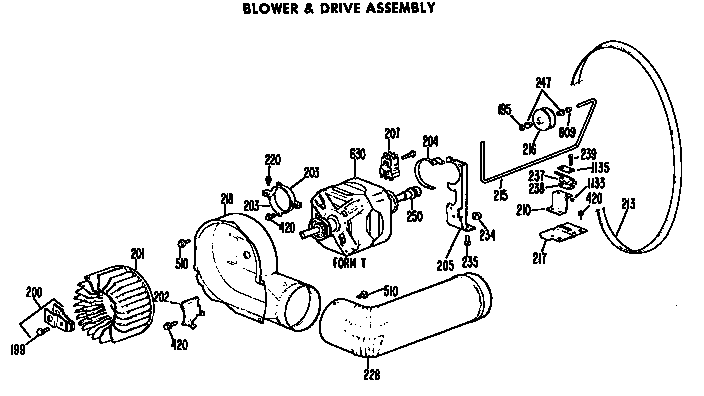 BLOWER AND DRIVE ASSEMBLY