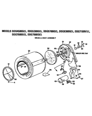 Drum and duct assembly