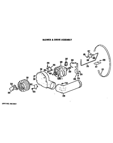 Blower and drive assembly