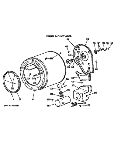 Drum and duct assembly