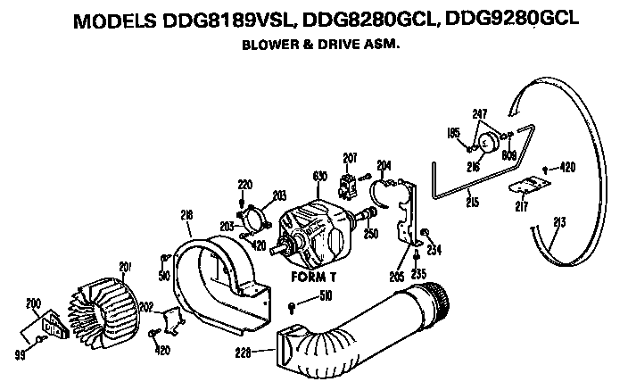 Blower and drive assembly