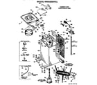 GE WWA8354VLL cabinet and suspension diagram