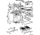 GE TBX18KGR cabinet parts diagram