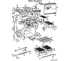 GE TBX18AGR cabinet parts diagram