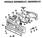GE GSD940G-01 control panel diagram