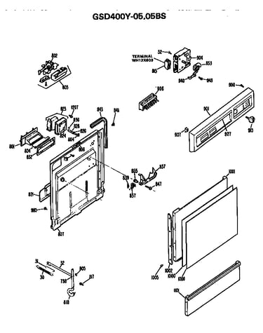 Front/control panel