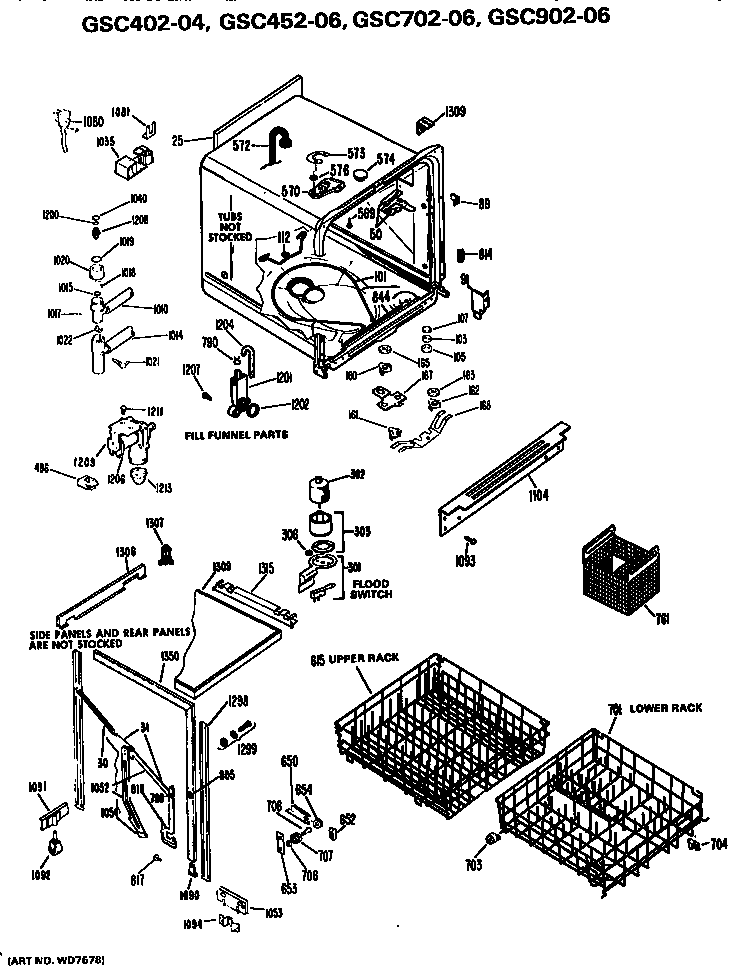 Tub/racks