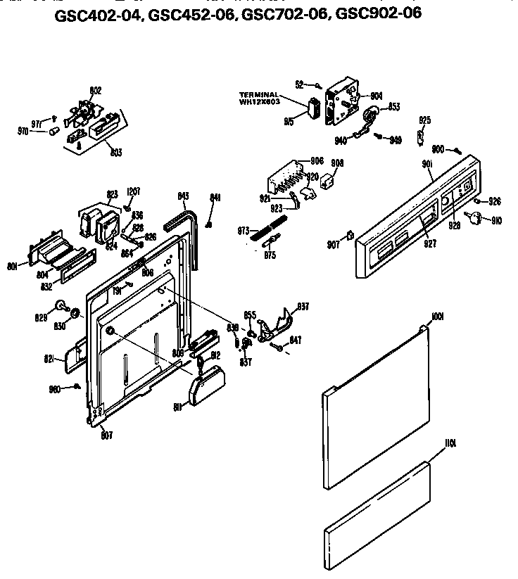Front/control panel