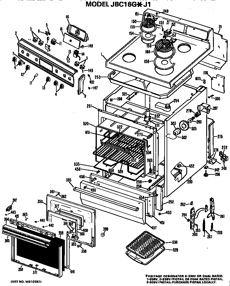 MAIN BODY/COOKTOP/CONTROLS