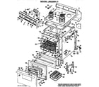 GE JBS26*J1 main body/cooktop/controls diagram