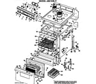 GE JBS16*J1 main body/cooktop/controls diagram