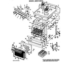 GE JBS21G*H1 main body/cooktop/controls diagram