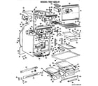 GE TBX18ZGR cabinet parts diagram
