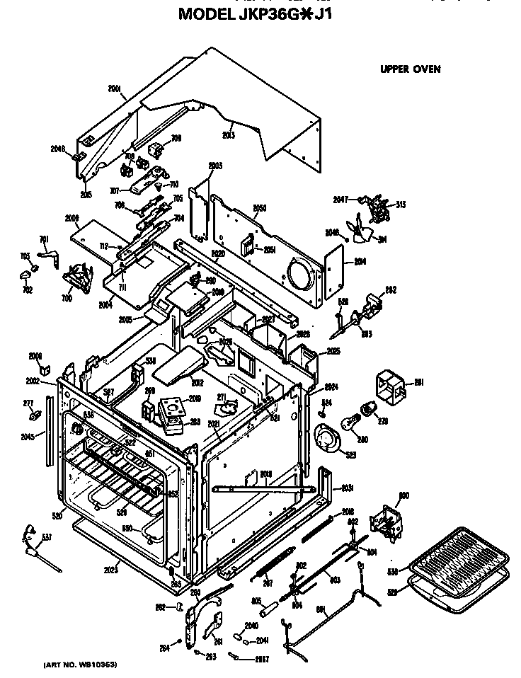 Upper oven