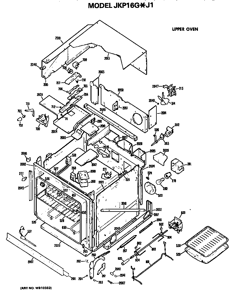 Upper oven