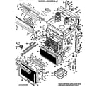 GE JB600G*J1 main body/cooktop/controls diagram