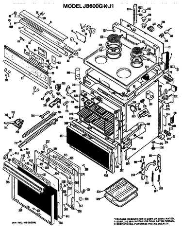 Main body/cooktop/controls