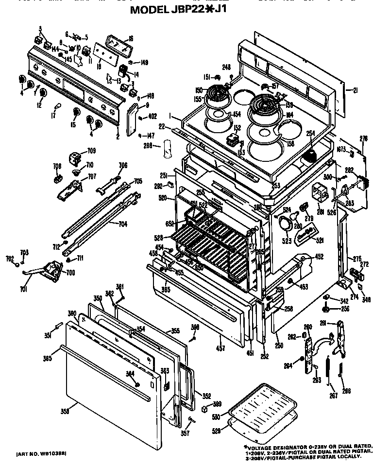 MAIN BODY/COOKTOP/CONTROLS