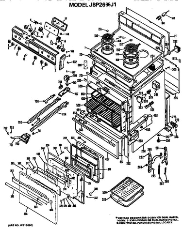 Main body/cooktop/controls