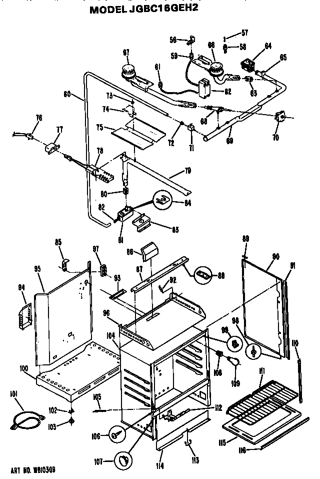 Oven cabinet