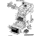 GE JBS03G*J1 main body/cooktop/controls diagram