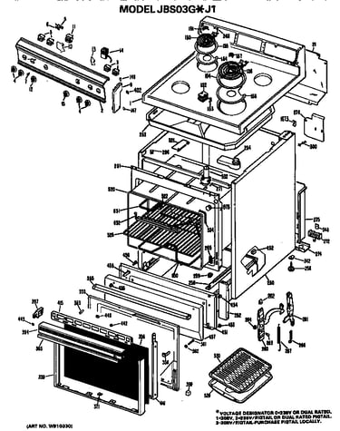 Main body/cooktop/controls