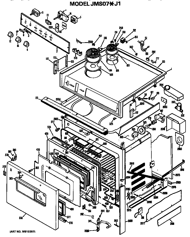 Main body/cooktop/controls