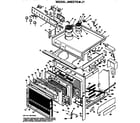 GE JMS27G*J1 main body/cooktop/controls diagram