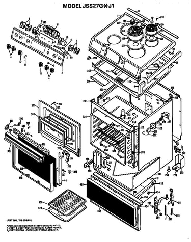 Main body/cooktop/controls