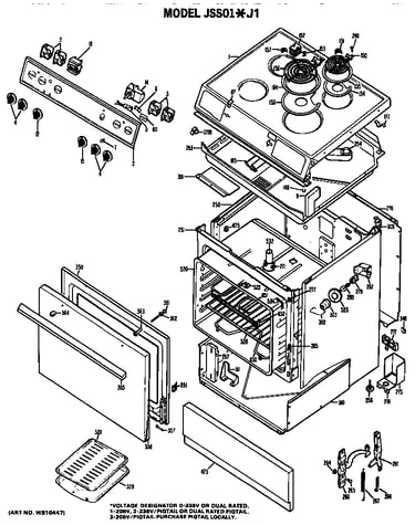 Main body/cooktop/controls