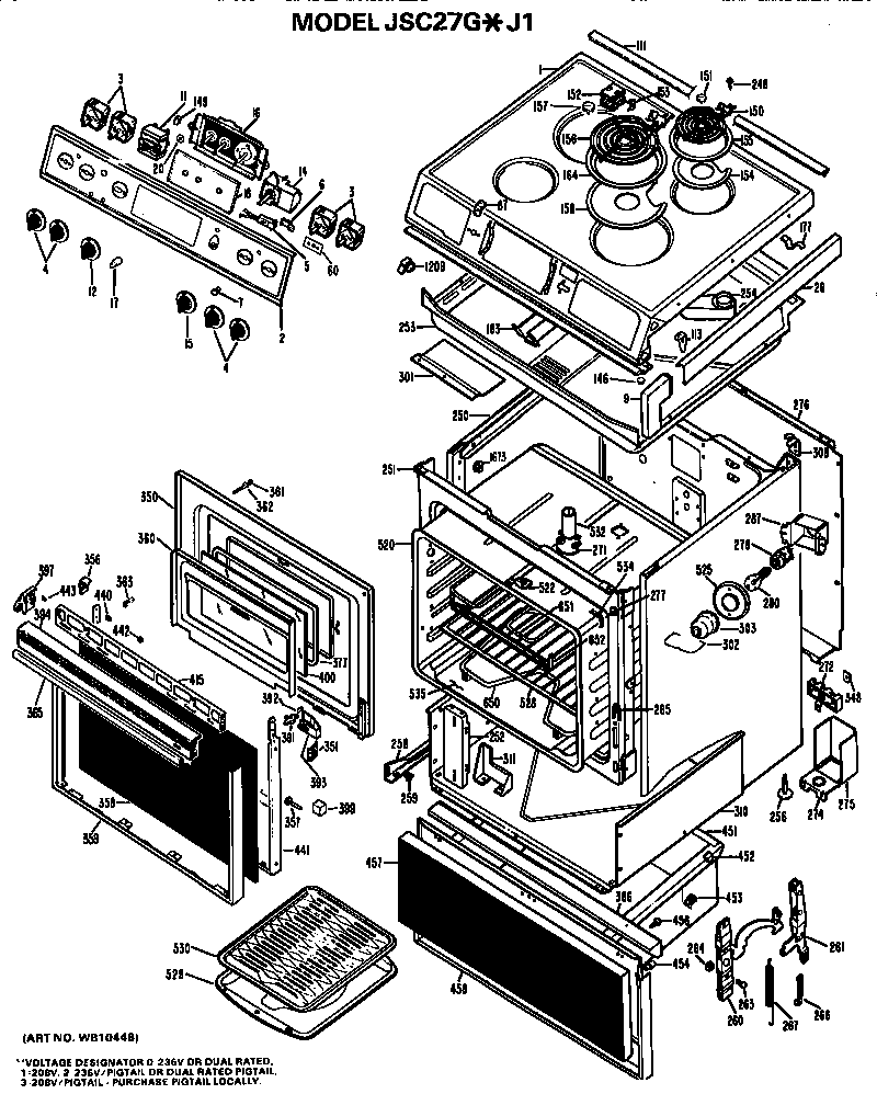 Main body/cooktop/controls