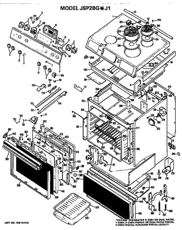 Main body/cooktop/controls